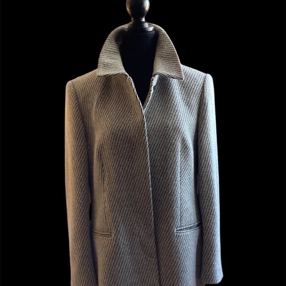 VINTAGE Louis Féraud Cashmere Blazer / Jacket Size 14 - Picture 8 of 10
